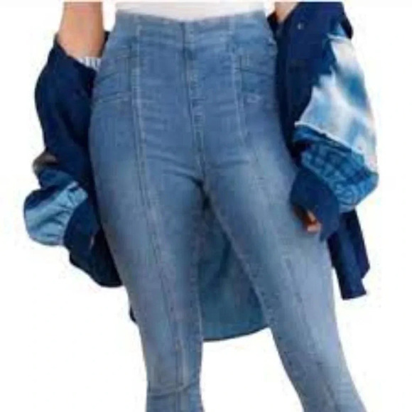 We The Free  Feel Alright Skinny Jeans Blue 30 - Picture 2 of 16